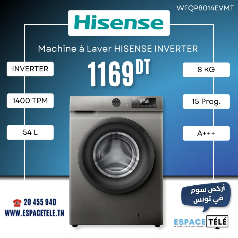 Slide Mobile Machine a laver Hisense Espace Tele