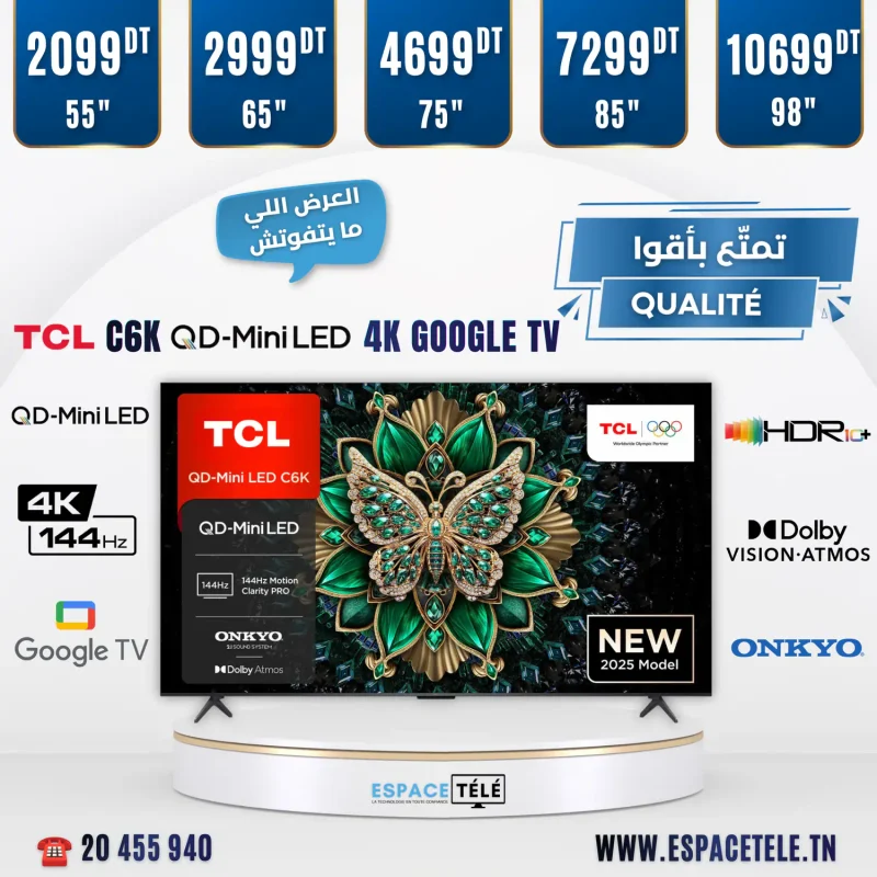 Slide Mobile TV TCL C6K Espace Tele