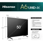 TV HISENSE 50 A6N 4K UHD SMART TV NOIR - 50A6N 3