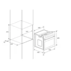 FOUR ENCASTRABLE FOCUS A GAZ F534X 60CM - INOX – Image 2