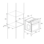 FOUR ENCASTRABLE FOCUS A GAZ F536X 58L - INOX – Image 2