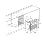 FOUR ENCASTRABLE FOCUS F521X 60CM - INOX – Image 2