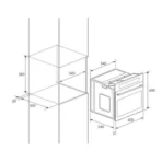 FOUR ENCASTRABLE FOCUS F525X 56 LITRES 60CM - INOX – Image 2