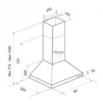HOTTE PYRAMIDALE FOCUS F605X 60CM - INOX – Image 2