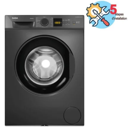 LAVE LINGE FRONTAL SABA ML0710DX 7KG - DARK SILVER