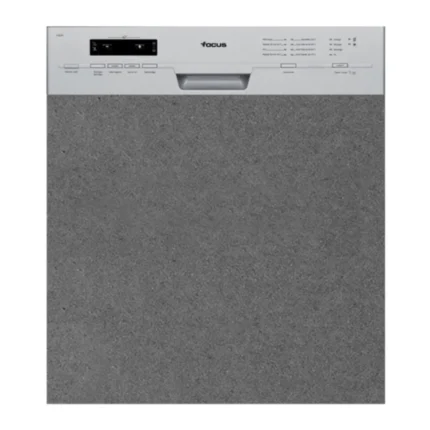 LAVE VAISSELLE FOCUS SEMI ENCASTRABLE 12 Couverts F502X - INOX