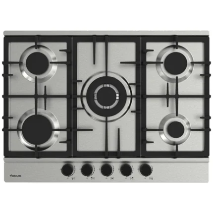 PLAQUE DE CUISSON ENCASTRABLE FOCUS F8011XS 5 FEUX 70CM - INOX