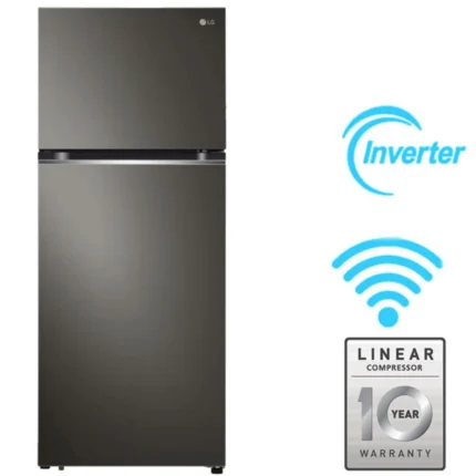 RÉFRIGÉRATEUR LG 2 Portes INVERTER GN-B392PLGB 423L NOFROST NOIR
