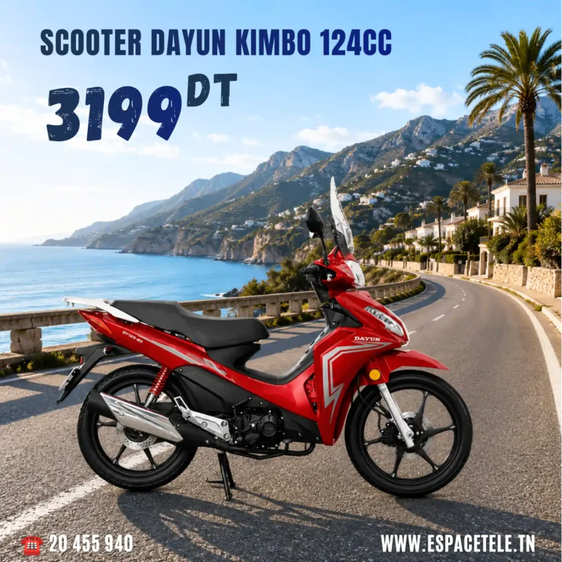 Slide Mobile Scooter Kimbo 124cc Espace Tele