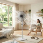 VENTILATEUR SUR PIED SABA SMART PIANO 16" - NOIR – Image 2
