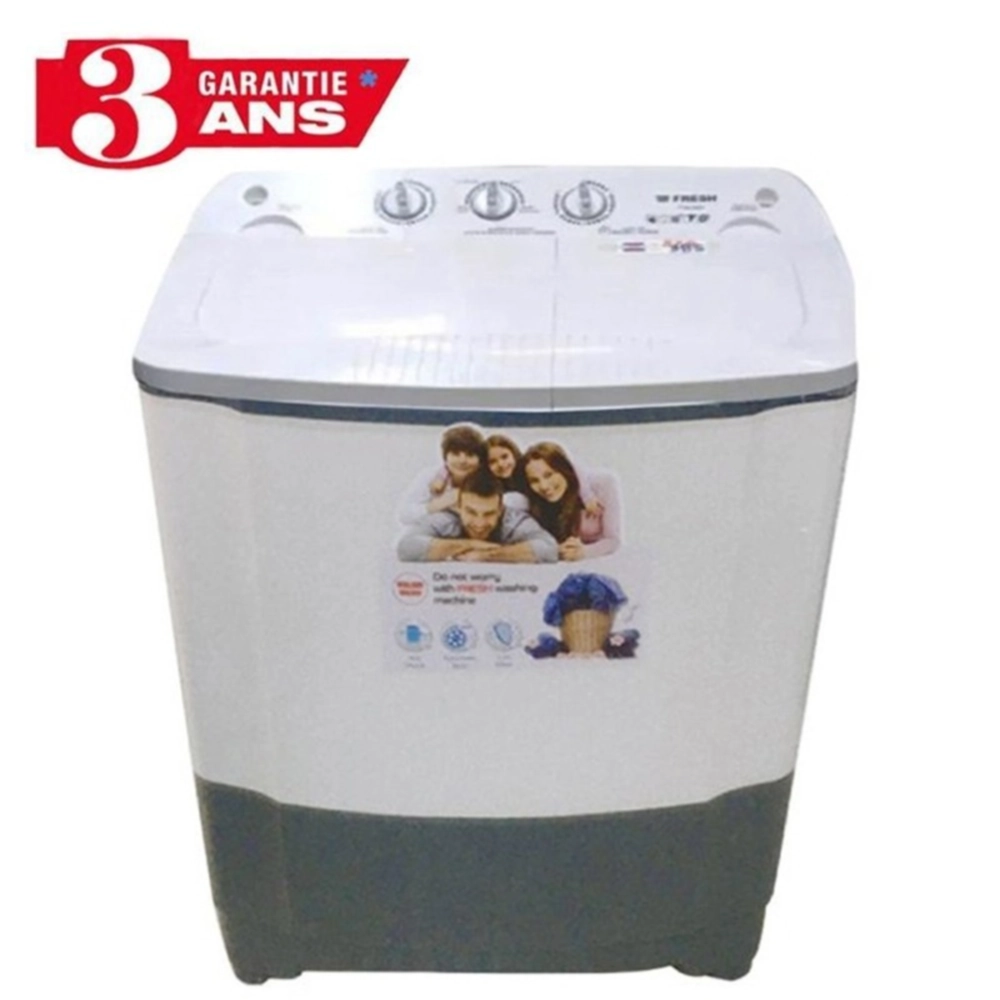MACHINE A LAVER SEMI-AUTOMATIQUE FRESH TTW-09W 9KG - BLANC MACHINE A LAVER SEMI-AUTOMATIQUE FRESH TTW-09W 9KG - BLANC