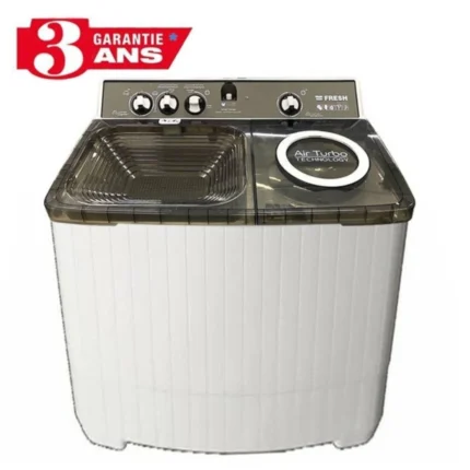 MACHINE A LAVER SEMI-AUTOMATIQUE FRESH TTW-15G 15KG- BLANC&GRIS