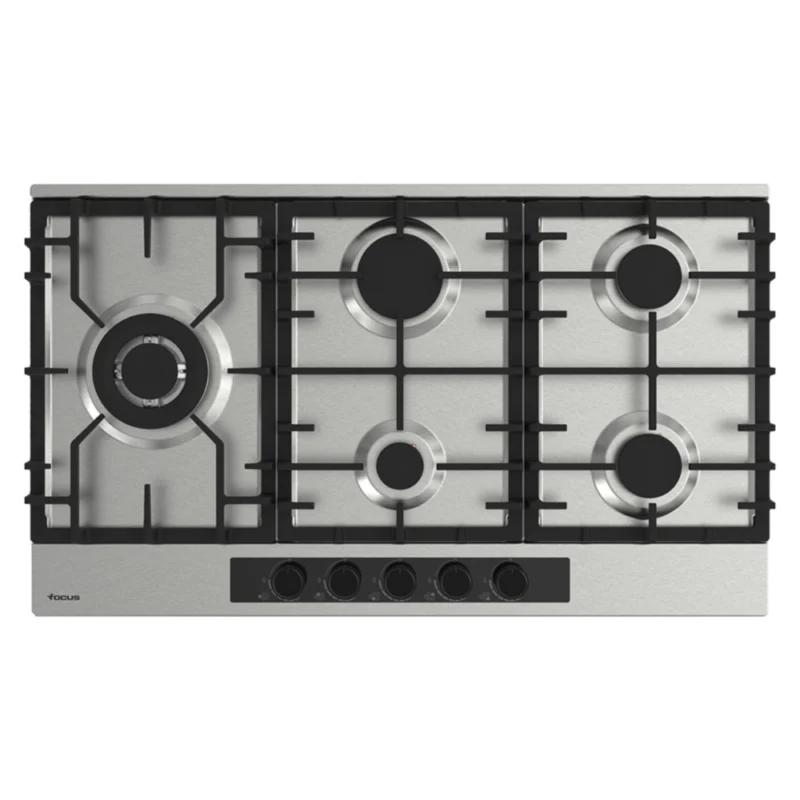 PLAQUE DE CUISSON ENCASTRABLE FOCUS F8014XS 5 FEUX 90CM - INOX
