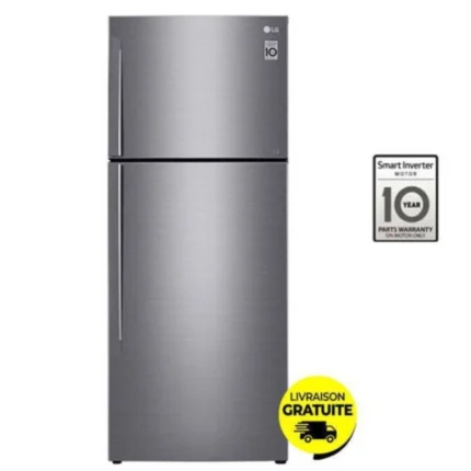 RÉFRIGÉRATEUR LG 2 Portes INVERTER GL-C502HLCL 438 L - SILVER